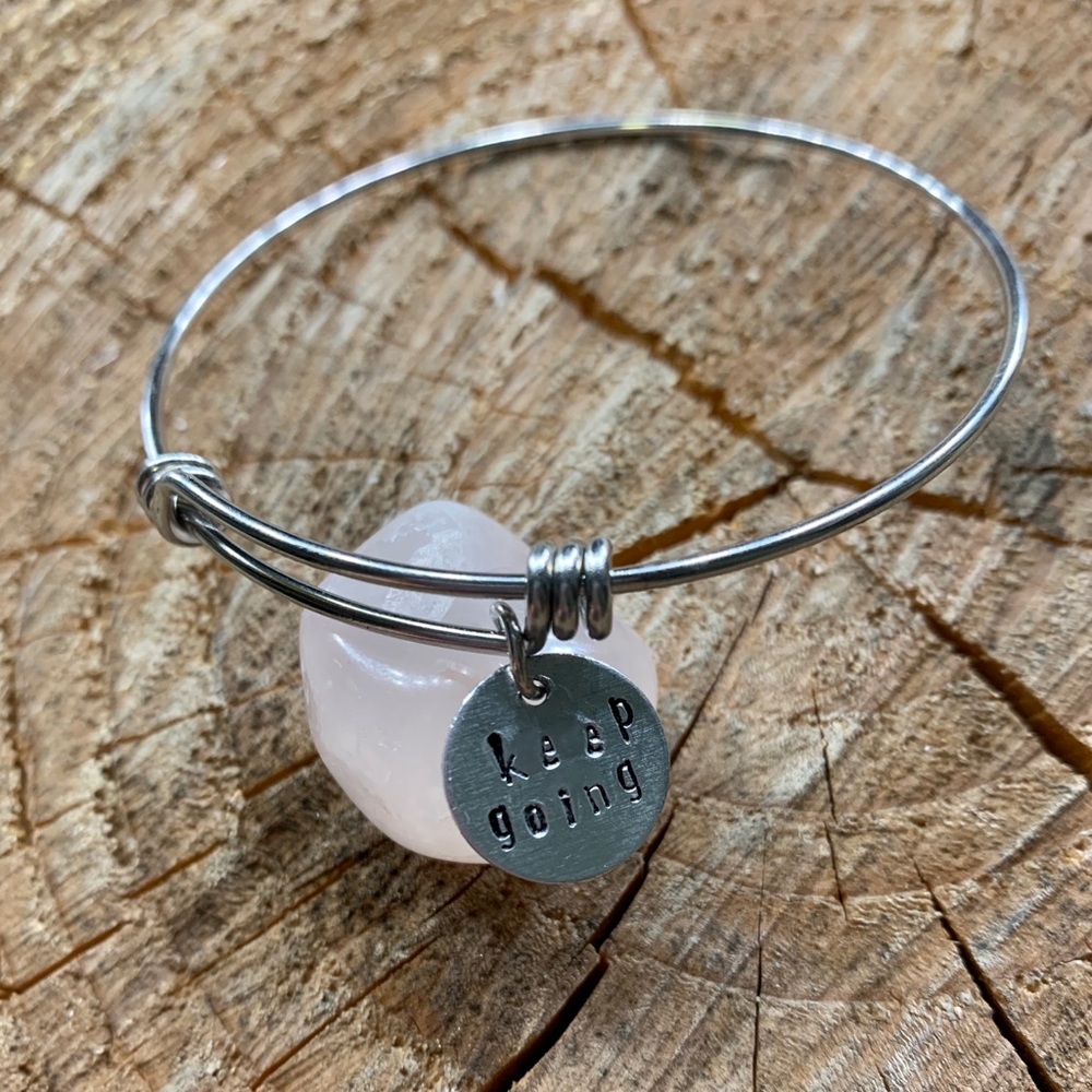 ‘Keep Going’ Bangle bracelet